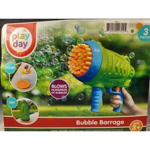 Play Day, Bubble Barrage, 4oz Solution, Drip Tray, Ages 3+